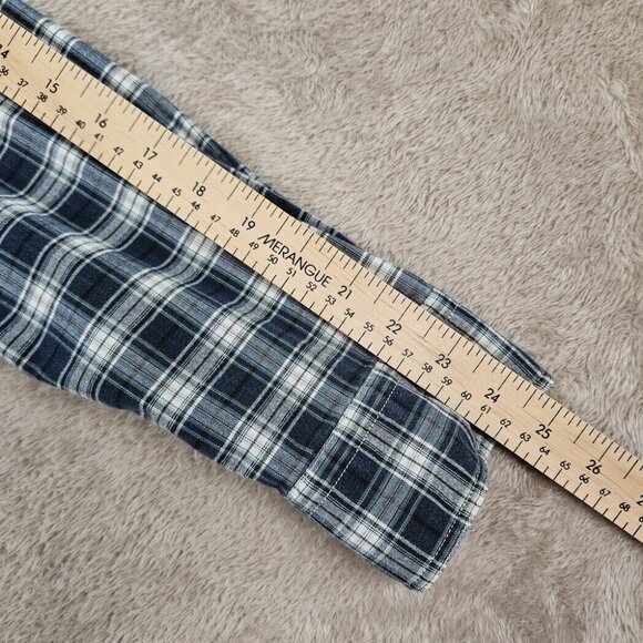 Levi's Slim Fit Shadow Plaid Button-Down Shirt Men's Size XL Pocket Long Sleeve - Picture 5 of 10